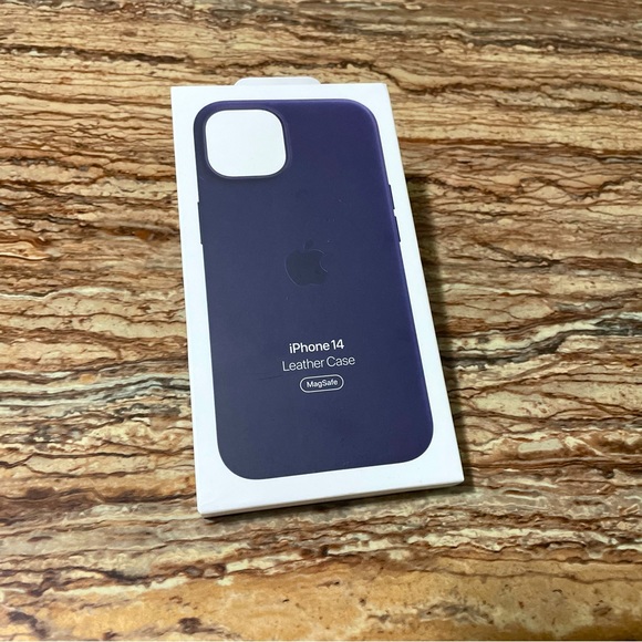 Apple Phonecase Blue Leather Case For Apple iPhone 14